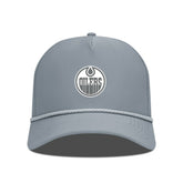 Edmonton Oilers Levelwear Gordon Slate & Snow Rope Adjustable Hat - Gray | NHL Clearance