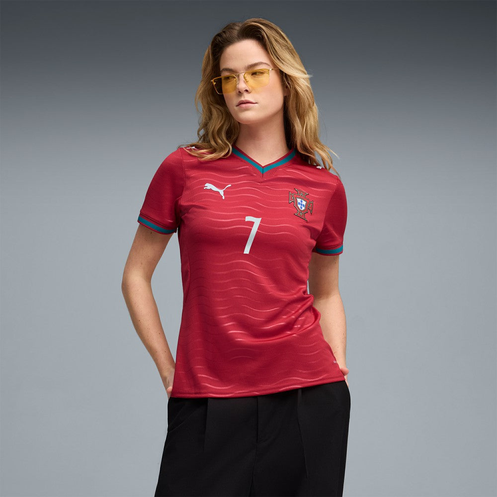 Puma - Cristiano Ronaldo Portugal National Team Women's 2026 Home Replica Jersey - Red