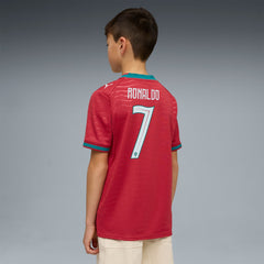 Puma - Cristiano Ronaldo Portugal National Team Youth 2026 Home Replica Jersey - Red