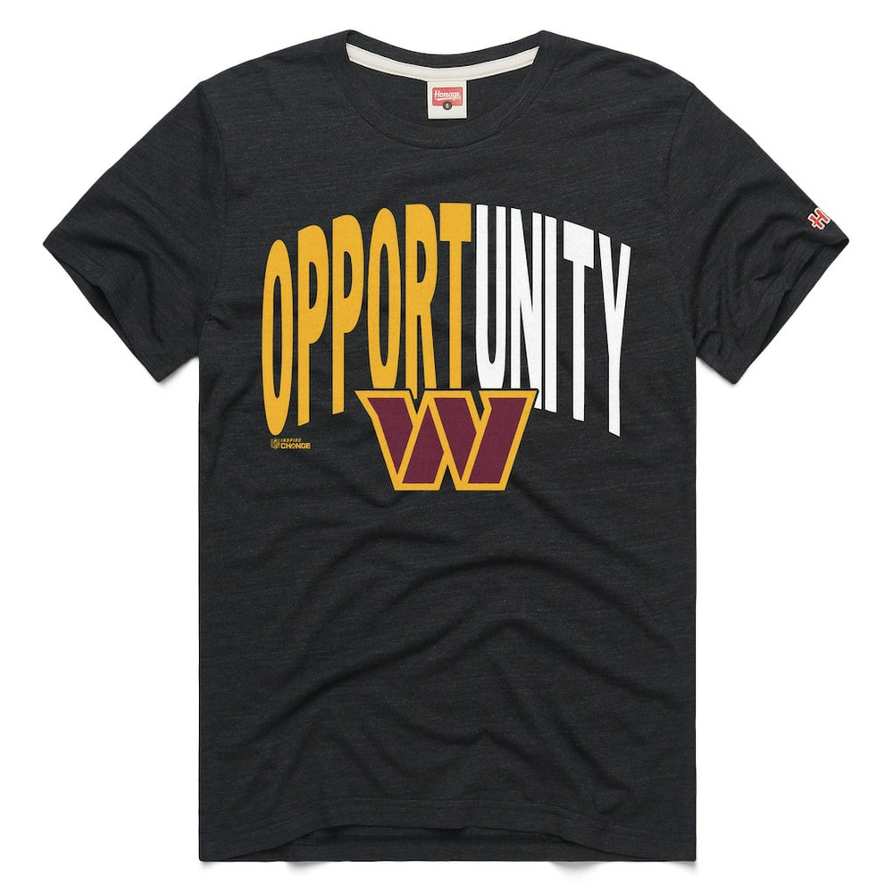 Washington Commanders Homage Unisex 2025 Inspire Change Opportunity Tri-Blend T-Shirt - Charcoal - NFL