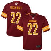 Jacory Croskey-Merritt Washington Commanders Youth Team Game Jersey - Burgundy - Nike