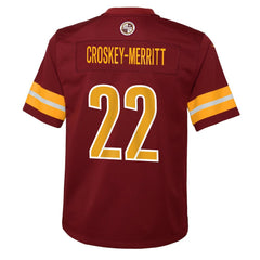 Jacory Croskey-Merritt Washington Commanders Youth Team Game Jersey - Burgundy - Nike