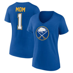 Buffalo Sabres Women's Mother's Day V-Neck T-Shirt - Royal | NHL Clearance