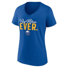 Buffalo Sabres Women's Best Mom Ever V-Neck T-Shirt - Royal | NHL online