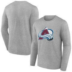 Colorado Avalanche Women's Primary Logo Long Sleeve V-Neck T-Shirt - Gray | NHL near me