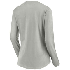 St. Louis Blues Women's Primary Logo Long Sleeve V-Neck T-Shirt - Gray | NHL online
