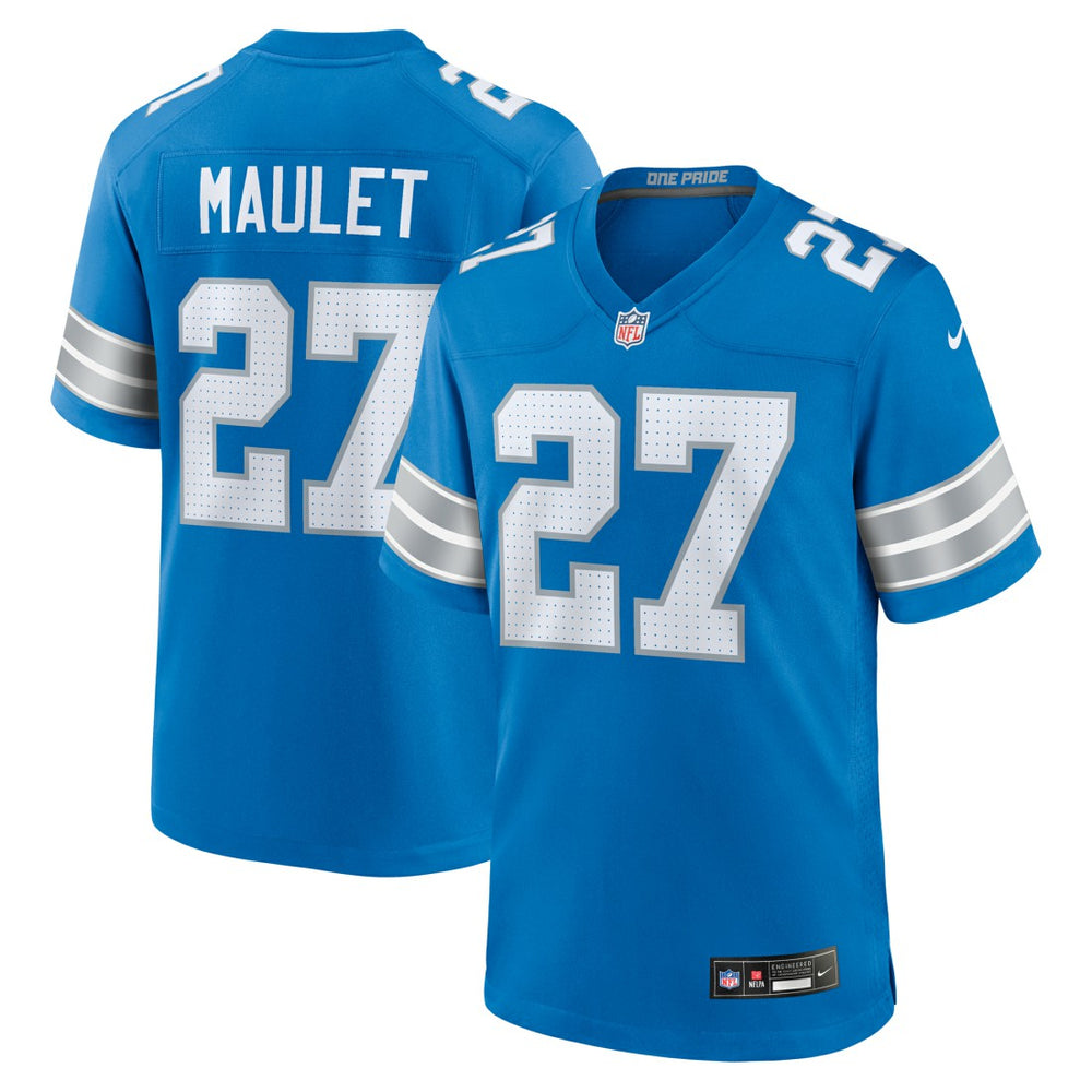 Arthur Maulet Detroit Lions Team Game Jersey - Blue - Nike