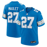 Arthur Maulet Detroit Lions Team Game Jersey - Blue - Nike