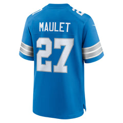 Arthur Maulet Detroit Lions Team Game Jersey - Blue - Nike