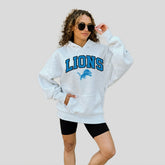Detroit Lions Gameday Couture Women's Fan Edition Premium Weight Hoodie - Ash - NFL