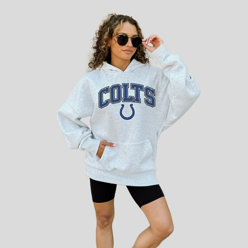 Indianapolis Colts Gameday Couture Women's Fan Edition Premium Weight Hoodie - Ash - NFL