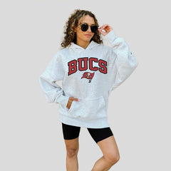 Tampa Bay Buccaneers Gameday Couture Women's Fan Edition Premium Weight Hoodie - Ash - NFL