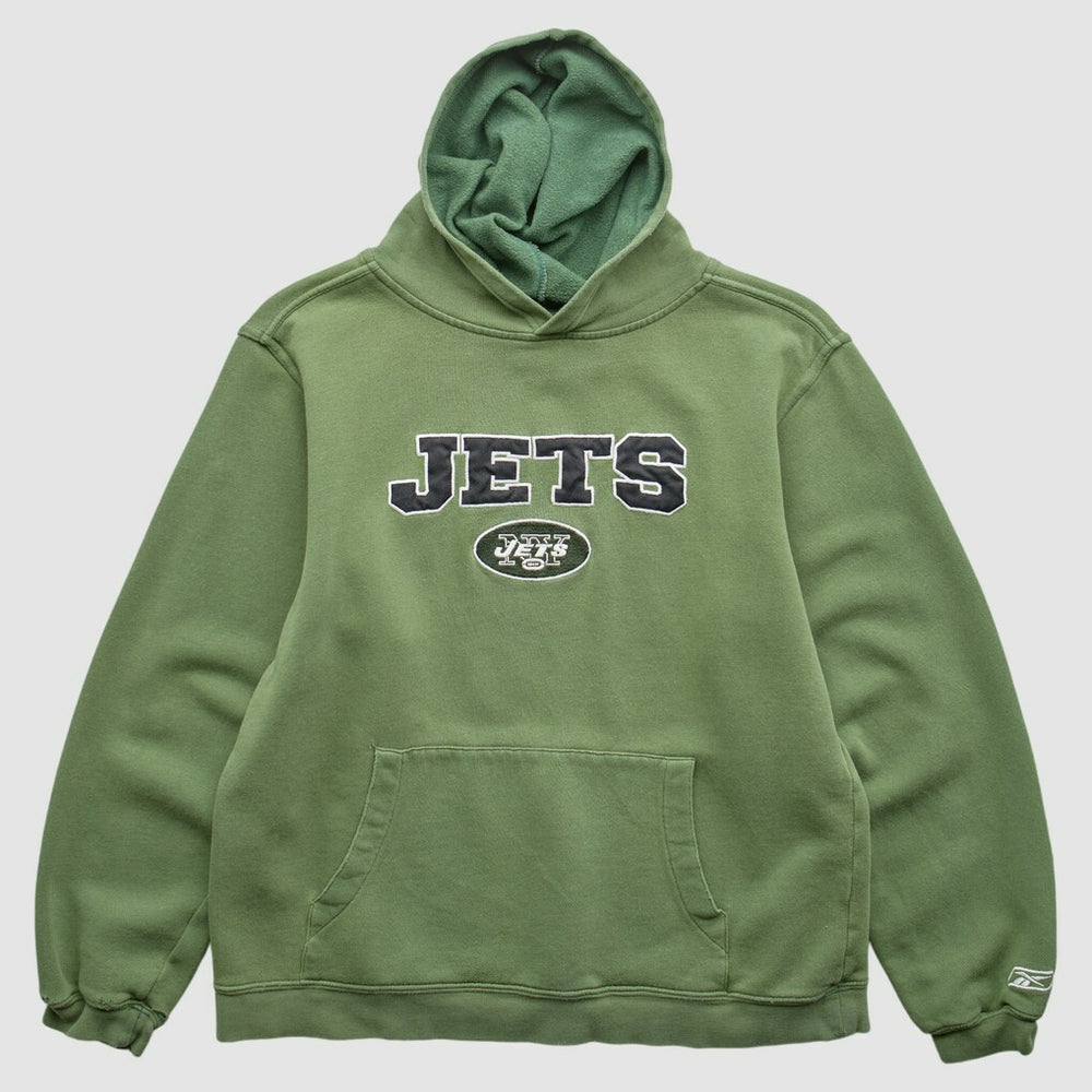 New York Jets Reebok 2000s Pullover Sweatshirt - Green Vintage - Fanatics