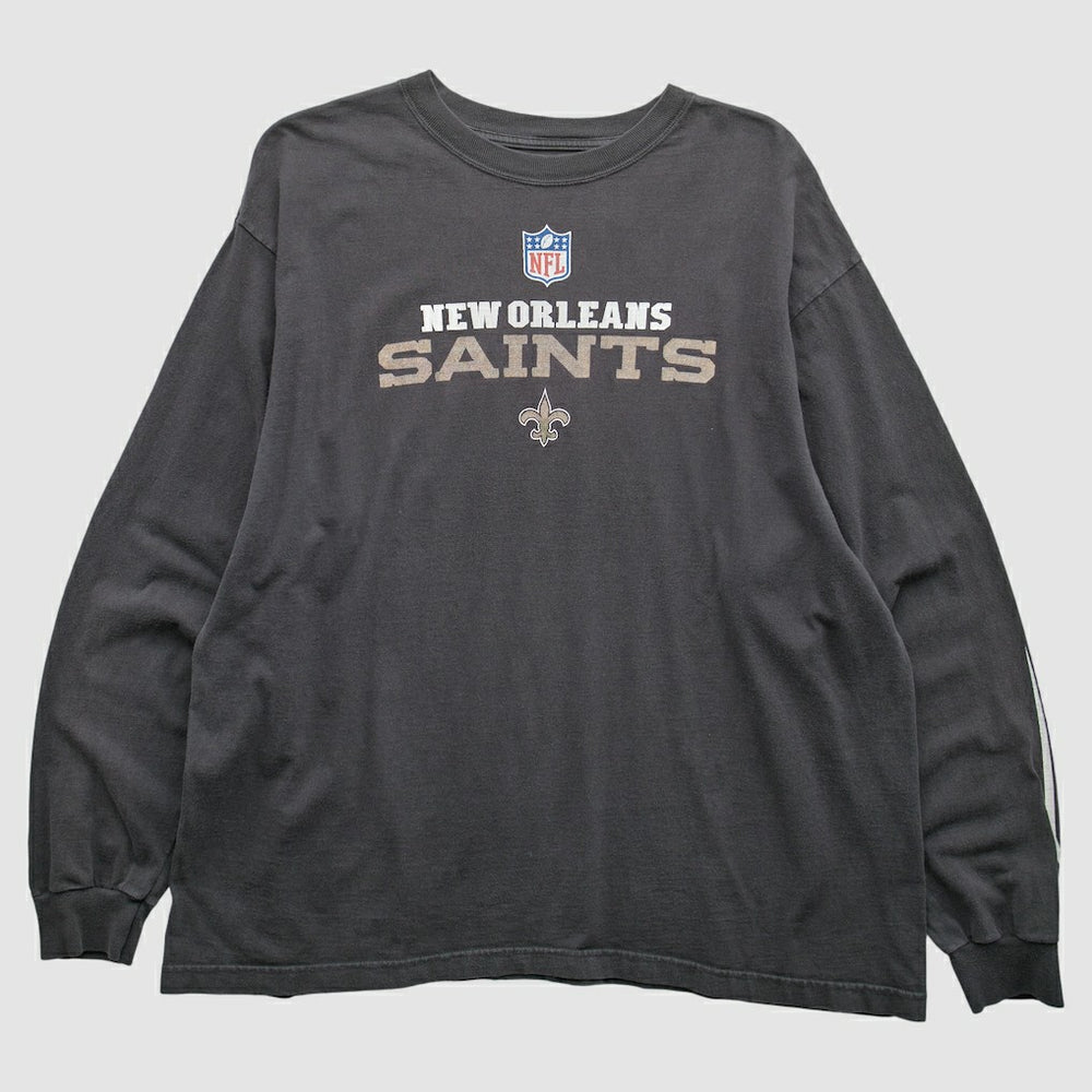 New Orleans Saints 2000s Long Sleeve T-Shirt - Black Vintage - Fanatics