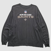 New Orleans Saints 2000s Long Sleeve T-Shirt - Black Vintage - Fanatics