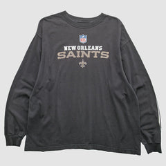 New Orleans Saints 2000s Long Sleeve T-Shirt - Black Vintage - Fanatics