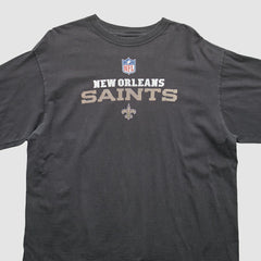 New Orleans Saints 2000s Long Sleeve T-Shirt - Black Vintage - Fanatics