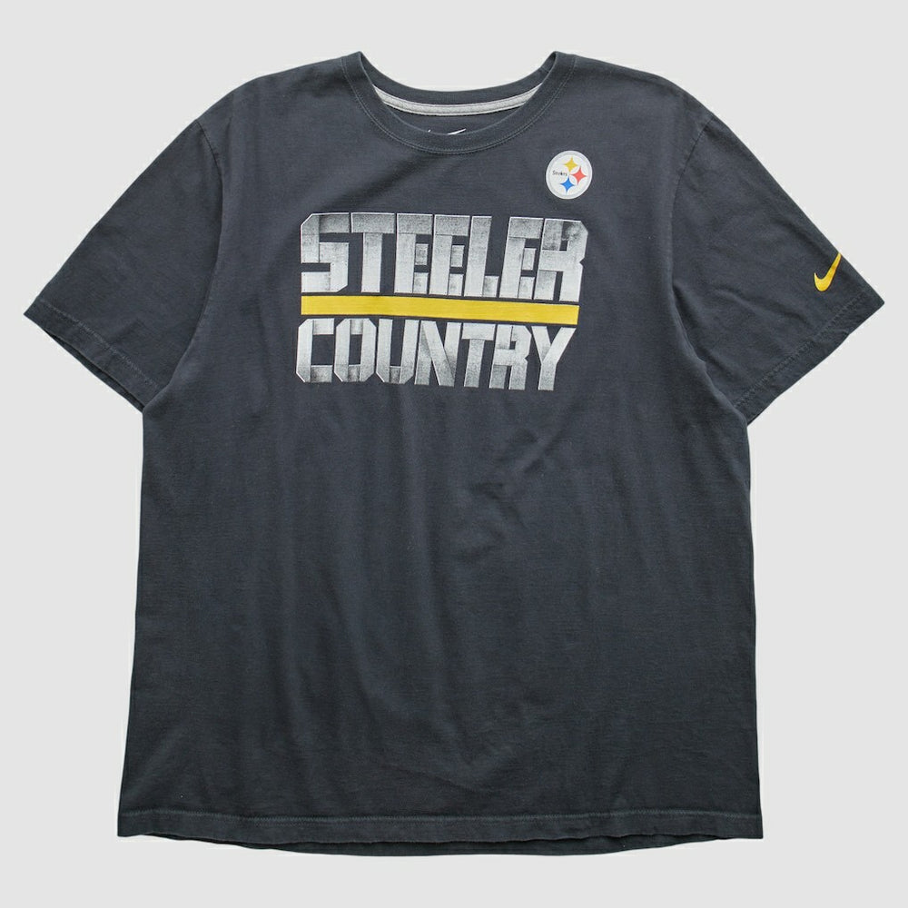 Pittsburgh Steelers 2010s T-Shirt - Black Vintage - Fanatics