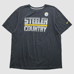 Pittsburgh Steelers 2010s T-Shirt - Black Vintage - Fanatics