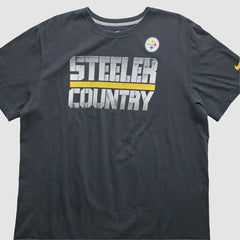 Pittsburgh Steelers 2010s T-Shirt - Black Vintage - Fanatics