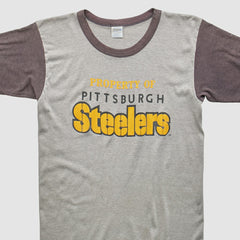 Pittsburgh Steelers Trench 80s T-Shirt - Heather Gray Vintage - Fanatics