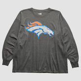 Denver Broncos 2010s Long Sleeve T-Shirt - Dark Heather Gray Vintage - Fanatics