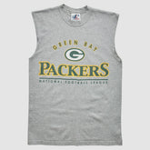 Green Bay Packers Logo Athletic 2000s Tank - Heather Gray Vintage - Fanatics