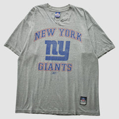 New York Giants Reebok 2000s T-Shirt - Heather Gray Vintage - Fanatics