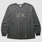 Baltimore Ravens NFL 2010s Long Sleeve T-Shirt - Dark Heather Gray Vintage - Fanatics