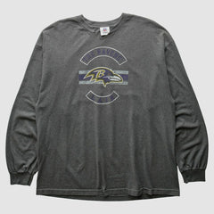 Baltimore Ravens NFL 2010s Long Sleeve T-Shirt - Dark Heather Gray Vintage - Fanatics