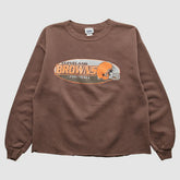 Cleveland Browns 2001 Pullover Sweatshirt - Brown Vintage - Fanatics