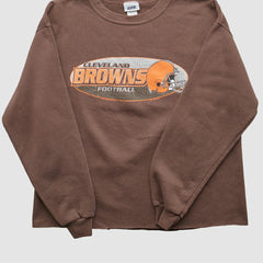 Cleveland Browns 2001 Pullover Sweatshirt - Brown Vintage - Fanatics