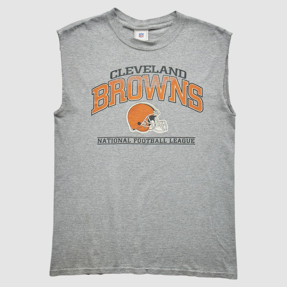 Cleveland Browns 2000s Tank - Heather Gray Vintage - Fanatics
