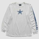 Dallas Cowboys Reebok 2010s Long Sleeve T-Shirt - White Vintage - Fanatics