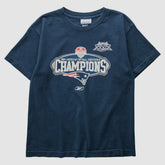 New England Patriots Reebok 2004 T-Shirt - Navy Vintage - Fanatics