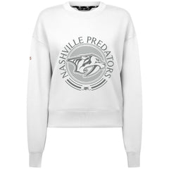 Nashville Predators Levelwear Women's Slate & Snow Sponge Tri-Blend Sweatshirt - White | NHL discount