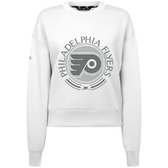 Philadelphia Flyers Levelwear Women's Slate & Snow Sponge Tri-Blend Sweatshirt - White | NHL Lifestyle