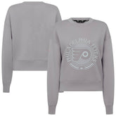 Philadelphia Flyers Levelwear Women's Slate & Snow Sponge Tri-Blend Sweatshirt - Gray | NHL on sale