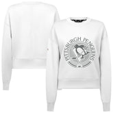 Pittsburgh Penguins Levelwear Women's Slate & Snow Sponge Tri-Blend Sweatshirt - White | NHL discount