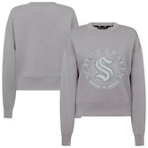 Seattle Kraken Levelwear Women's Slate & Snow Sponge Tri-Blend Sweatshirt - Gray | NHL sale
