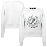 Tampa Bay Lightning Levelwear Women's Slate & Snow Sponge Tri-Blend Sweatshirt - White | NHL online