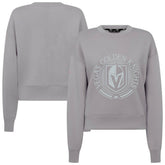 Vegas Golden Knights Levelwear Women's Slate & Snow Sponge Tri-Blend Sweatshirt - Gray | NHL near me