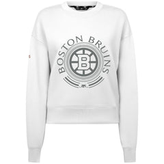 Boston Bruins Levelwear Women's Slate & Snow Sponge Tri-Blend Sweatshirt - White | NHL on sale