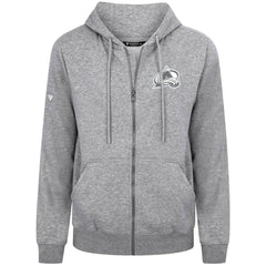 Colorado Avalanche Levelwear Podium Chenille Logo Full-Zip Hoodie - Gray | NHL Lifestyle