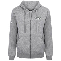 Carolina Hurricanes Levelwear Podium Chenille Logo Full-Zip Hoodie - Gray | NHL Clearance