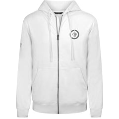Winnipeg Jets Levelwear Podium Chenille Logo Full-Zip Hoodie - White | NHL Clearance