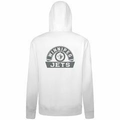 Winnipeg Jets Levelwear Podium Chenille Logo Full-Zip Hoodie - White | NHL Clearance