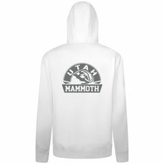 Utah Mammoth Levelwear Podium Chenille Logo Full-Zip Hoodie - White | NHL Lifestyle