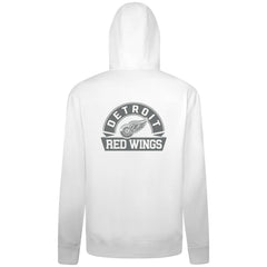 Detroit Red Wings Levelwear Podium Chenille Logo Full-Zip Hoodie - White | NHL Clearance