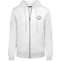 Ottawa Senators Levelwear Podium Chenille Logo Full-Zip Hoodie - White | NHL Clearance